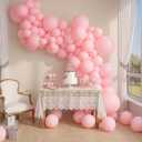 2 x Balloon Garland Arch Kit  146 Pcs Light Pink Balloons for Baby Shower, Birthday, Gender Reveal, Wedding Party  DIY Kit by Vellax