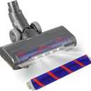 Upgraded Hardwood Floor Vacuum Attachments with Headlights for Dyson V6 DC59 DC61 DC74 , Replacement Parts Motorhead,Soft Roller &PP Bristle Motorized Brush Accessories for Tile,Carpet,Rug Cleaning.