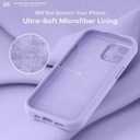 LOVE 3000 Designed for iPhone 15 Pro Max Case, Premium Silicone with [Soft Anti-Scratch Microfiber Lining] Shockproof Protective Phone Case for Men Women Girls 6.7", Light Purple