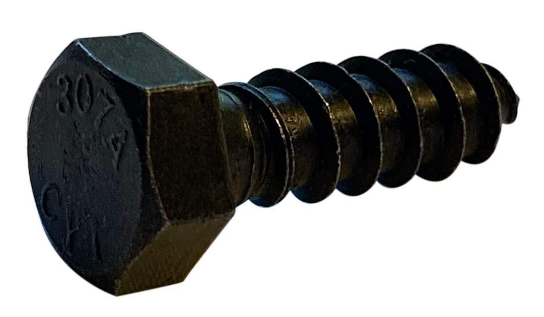 Small Parts 5032LB 1/2" x 2" Hex Lag Screw Gimlet Point Black Oxide (Pack of 10)