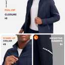 TBMPOY Men's Tracksuits Fleece Lined Sweatsuits 2 Piece Set Outfits Warm up Athletic Sports Casual Full Zip Jogging Suit (Blue, L)