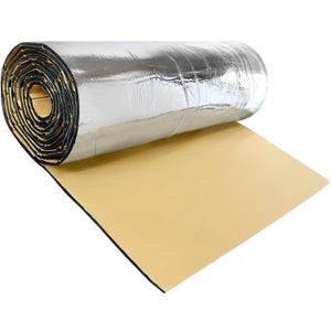 394mil/10mm 64.5sqft Sound Deadening Heat Deadener Insulation Mat Intensive Alumium Foil Acoustic Barrier 236" x 39" / 600cm x 100cm Durable Material
