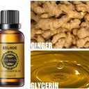 5PCS Belly Ginger Oil,Ginger Oil Massage,Ginger Essential Oil Care for Skin(10ml)