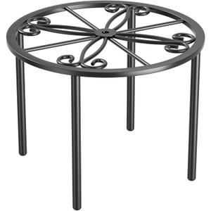 Plant Stand 1 PCS-10.2 IN Flower Pot Stand Plant Rack for Indoor and Outdoor Courtyard Gardens Black