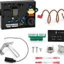 3 in 1 91365 RV Water Heater Control Circuit Board with Fuse,91447 Thermal Cut Off & ECO Thermostat Kit, 93868 Spark Sensor Igniter Electrode Compatible with Atwood Dometic