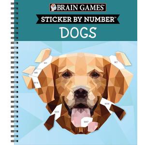 Brain Games - Sticker by Number: Dogs (28 Images to Sticker)
