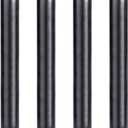 PIPE DECOR Black Steel Plumbing Pipe, 2 in. Dia. x 18 in. Pre-Cut Pipe Fits Standard 2 Inch Black Threaded Pipes, Nipples and Fittings, 4 Pack