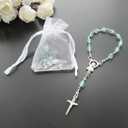Intercession Car Rearview Mirror Rosary-Catholic Rosary - Farmhouse Door Knob Rosary