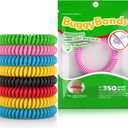 12 Pack Mosquito Repellent Bracelets, Individually Wrapped, DEET Free, Natural and Waterproof Band