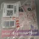 Koala Printable Vinyl Sticker Paper for Inkjet Printers - 100 Sheets Glossy White Water-Resistant Adhesive Label Paper - 8.5x11 Inch, Tear-Resistant, Removable