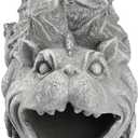 Elenon Gargoyle Decorative Gutter Downspout Extension Statue, Gutter Guardian Rain Downspout Extender, Garden Splash Block Outdoor Sculpture for 3" 4" Down Spouts Decor