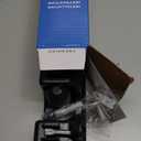 Wall Mount Broom Mop Holder Hanger Garden Tool Organizers Rack Garage Laundry Room Organizations and Storage with Hooks Heavy Duty (Black)