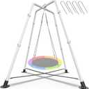 Heavy Duty Swing Stand 32mm Steel Frame 330 lbs Kids Adults