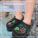 Cartoon Kids Toddler Garden Clogs Non Slip Beach Pool Slide Water Shoes Indoor Outdoor Clogs Sandals for Boys Girls Birthday Gift. (Black)