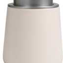 BosilunLife Hand Soap Dispenser - Beige & Grey 12Oz Ceramic Soap Dispenser Bathroom Refillable Liquid Dispenser for Dish Soap with Easy-to-Press Pump