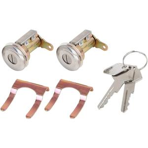 X AUTOHAUX Pair Door Lock Cylinder with Key for Dodge B100 B200 Pickup Ramcharger