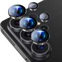 2 x for Samsung Galaxy S26 Ultra Camera Lens Protector, Alloy Individual Lens Protectors with Alignment Fram, Scratch Resistant HD Clear Camera Screen Protective Cover,Case Friendly (Black)