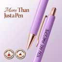 MESMOS 3Pcs Fancy Pen Sets for Women Gift, Administrative Professional Day Gifts, German-Ink, 1mm Tip, Cute Pens for Journaling No Bleed, Employee, Teacher Appreciation Gift, Thank You Gifts for Women