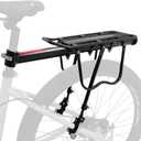 Rear Bike Bicycle Cargo Rack, Aluminum Alloy Rear Bike Pannier Rack for Back of Bike Carrier Rack with Quick Release Mountain Road Bicycle Rear Racks 110-165 lbs Capacity Universal