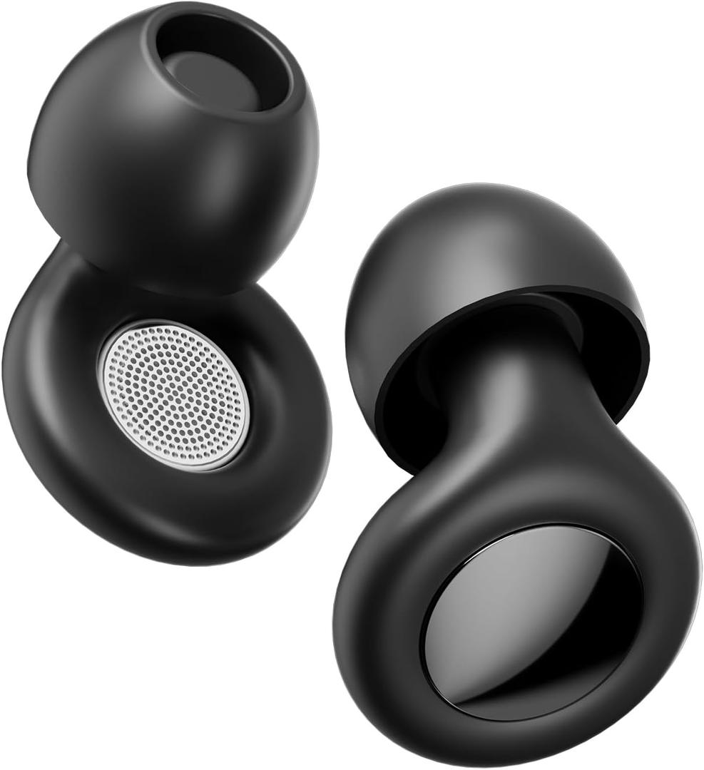 Sleep Earplugs - Comfortable & Reusable 45dB(SNR) Noise Reducing for Side Sleepers,Hearing Protection for Noise Sensitivity,Deep FocusTravel,Concerts