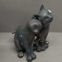 Newman House Studio Garden-Statues Cats Kitten-Couple Figurines Decor - Polyresin Sculpture for Outside Farmhouse Yard, 8.9 * 8.3 * 10.9 Inch, 8.9L x 8.3W x 10.9H inch