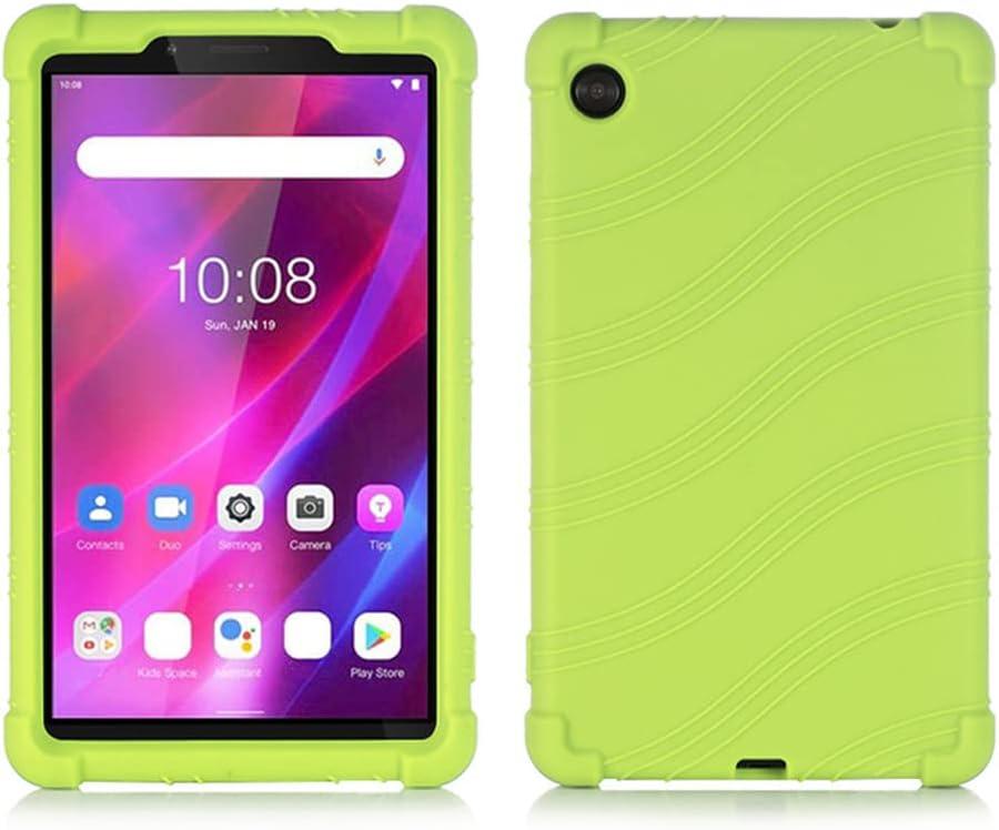 Case for Lenovo Tab M7/M7 2nd/M7 3rd Gen 7 inch TB-7306 TB-7305F/X/i 2019 2021 Tablet Soft Silicone Shockproof Rubber Shell Protective Cover (Green)