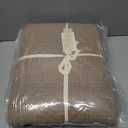 EVERGRACEHOME Stonewashed Cotton Quilt Set Full Queen Size, Ultra Soft Oversized Bedspread Coverlet Set, Lightweight Crinkle Box Stitch Bedding Sets for All Season, with 2 Shams, Mocha Brown