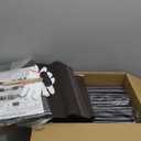 SORCEDAS Portable Wardrobe Closet Storage Organizer Metal Hanging Rack Non-Woven Fabric (Coffee, 51 Inch)