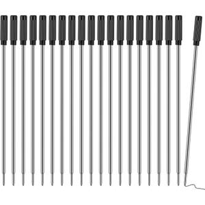 AZUREAL Pen Refills 20P, Replaceable Ballpoint Pen Refills, 1mm Medium Tip, Ink Pen Refills for Twist Pens, Black Ink