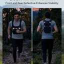 Sahara Sailor Running Vest with 2L Water Bladder, Hydration Vest for Women and Men, Breathable Durable Chest Pack with Waterproof Pockets for Jogging, Trail Running, Hiking