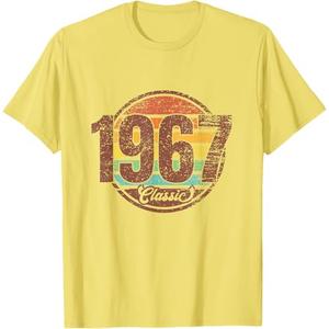 55th Birthday Vintage 1967 Classic Shirt Retro Bday 1967 T-Shirt, Size: L, Female