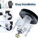 3 Pack Greased 918-04126 Spindle Assembly with 756-04129 Idler Pulley Replaces 618-04125A 618-04126A 918-04125A 918-04125B 918-04125C for Cub Cadet RZT50 ZT50 LT1050 MTD 17 Z Series Tractors