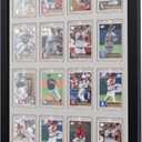 Cinnvoice Trading Cards Display Frame Sports Card Display Case Cards Collector Frame Wall Mount for Baseball Basketball Football(16 Grids)