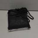 BORMELUN Clear Drawstring Backpack - Stadium Approved String Cinch Bag for Gym, Concerts, Clear Bag with Adjustable Straps Transparent (Black)