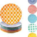 Ceramic Dessert Plates Set - 6 Inch Mini Appetizer Plates for Kitchen - Small Salad Plate for Cake Snacks Side Dish,Gift, Microwave Dishwasher Safe, Assorted Colors