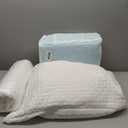 HOMBYS 2 Pcs Extra Firm Bed Pillows for Sleeping, Shredded Memory Foam Pillows Queen Size, for Side, Back, Stomach Sleepers, 40% Viscose Made from Bamboo Cooling Cover