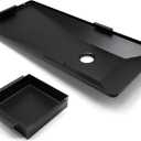 Hiorucet Grease Tray for Char Griller 5050, 5650, 5072, Texas Trio, 3070 Replacement Parts, Porcelain Enameled Steel 200163 Grill Drip Pan with Catch Pan for Chargriller Accessories.