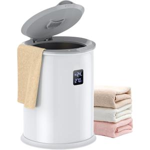 Large Towel Warmer for Bathroom, Luxury Hot Towel Warmer with Timer, LED Display Time and Temperature, Insulation Effect Up to 150 Minutes, Delay Time Up to 24 Hours, Best Ideals (White)