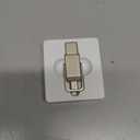 Amazon Basics 256GB USB Flash Drive, Thumb Drive Memory Stick with USB C and USB A Dual Ports, Champagne Silver