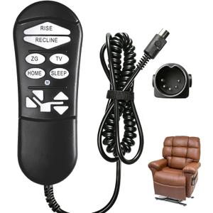 ZKAD-5 5-Pin Lift Chair Remote Replacement for Golden Technologies & Ultra Comfort, 11-Button Hand Control for Dual Motor Recliner, Compatible with MaxiComfort PR-510 Cloud, PR-756 Relaxer, UC-550