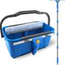SetSail Window Cleaning Kit with Bucket 3 Gallon for Home Outdoor, Blue