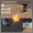 AiBOB Gaming Chair Mat for Hardwood Floors - 53"x45" Office Chair Mat for Hard and Tile Floor | Anti-Slip Protector Mat | Computer Desk Floor Mat for Rolling Chairs, Not for Carpet