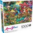 Buffalo Games - Aimee Stewart - Merry Mushroom Village Picnic - 1000 Piece Jigsaw Puzzle for Adults -Challenging Puzzle Perfect for Game Nights - Finished Size is 26.75 x 19.75