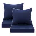 MIULEE Navy Outdoor Seat Cushion 22x22 Inch Set of 4 Waterproof Cushions