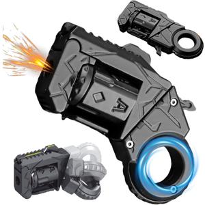 Stress Relief Fidget Toys, Alloy Metal Fidget Slider Toy, Dual Form Transformable, 4.33 in Decompression Toy Adults Handheld Help Relieve Stress, EDC Anxiety Relief Gadget Gift (Black)