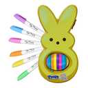 The Eggmazing Egg Decorator - Peeps Bunny - Arts and Craft Set Includes 6 Colorful Quick Drying, Non-Toxic Markers (Yellow), Ages 3 and Up