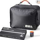 Relime Apex Series Vacuum Bags for Travel Luggage, 180° Open, Reusable Compression Bags for travel Pack, Vacuum Seal Packing Cube for Cloth (1Gray+Pump) ( Size Medium for Carry On)