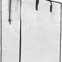 Clear Storage Bags with Zipper and Handles, Blanket Bags For Closet Storage, Moving and Packing Supplies for College, Underbed Storage Organizer for Clothes Pillow Bedding Christmas Wreath