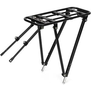 Bike Rear Rack Aluminum: Fits Most 26-29" No Disc Brake & Some Disc Brake Bikes (See The Image Gallery to Check Compatibility), 60lbs Capacity Bike Cargo Rack, Assembly, Black 