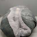 INVENHO Medium Dog Beds for Medium Dogs Washable, Rectangle Dog Bed Medium Size Dog, Orthopedic Dog Bed, Warming Soft Calming Sleeping Puppy Bed Durable Pet Bed with Anti-Slip Bottom M(30"x24"x9") (Grey)